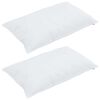 vidaXL Cuscino con cuscino 2 pcs Bianco 40 x 80 cm Cotone