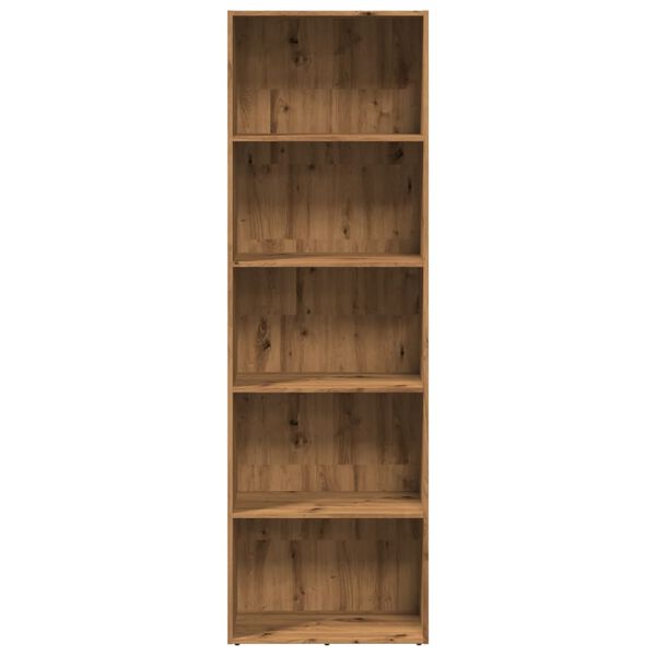 vidaXL Libreria Rovere Artigianale 60x30x189 cm in Legno Multistrato