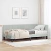 vidaXL Struttura Letto Angolare con Materasso 2 pcs Grigio chiaro