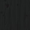 vidaXL Giroletto Nero in Legno Massello 200x200 cm