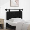 vidaXL Testata appesa Montaggio a parete Nero 90 x 55 x 5 cm Velluto