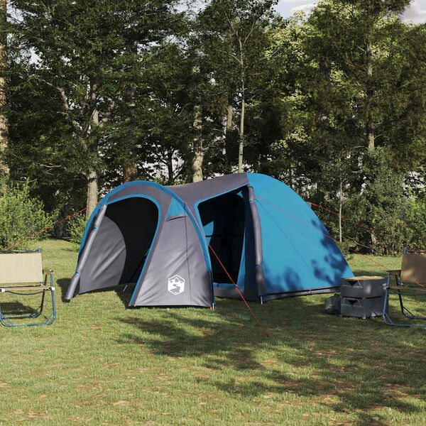 vidaXL Tenda a Cupola con tetto Altro Blu 384 x 254 x 170 cm