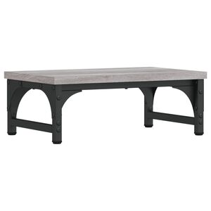 vidaXL Supporto per Monitor Grigio Sonoma 37x23x14cm Legno Multistrato