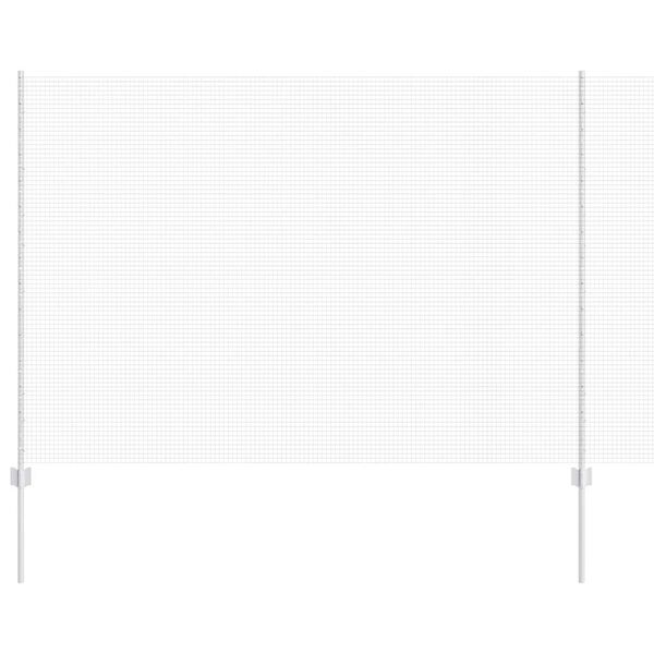 vidaXL Recinzione con Posto Argento 1,5 x 50 m Acciaio