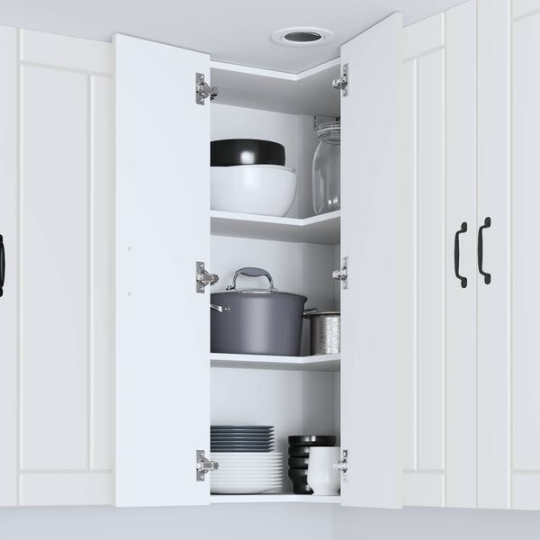 vidaXL Mobile da cucina Lucca Bianco 57 x 57 x 100 cm