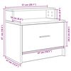 vidaXL Comodini con Cassetto 2 pz Bianco 51x31x47 cm