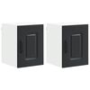 vidaXL Pannello lavastoviglie Kalmar 2 pz Nero Legno ingegnerizzato