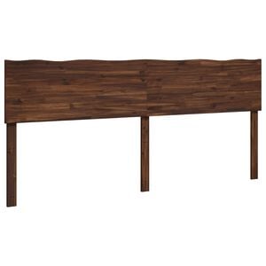 vidaXL Testiera con bordo vivo ROSTOCK Marrone Scuro 200 cm