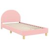 vidaXL Struttura letto bambini con testata Rosa 80 x 200 cm Boucl&eacute;
