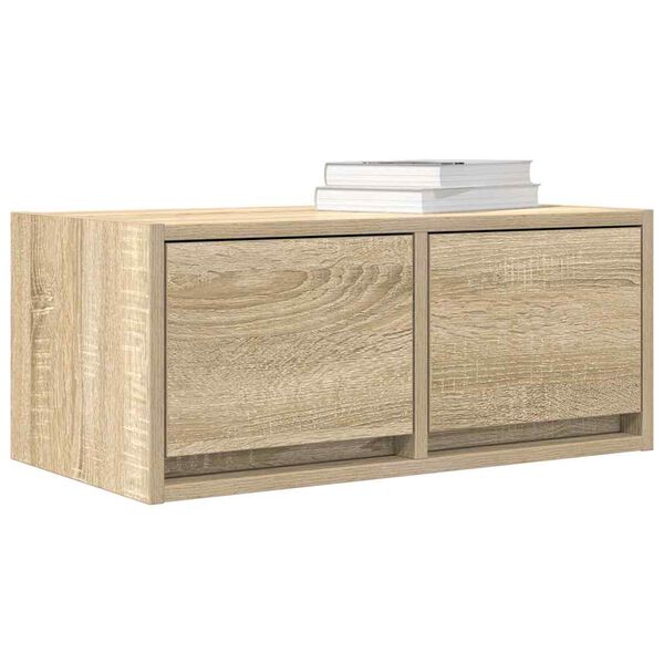 vidaXL Mobili TV 2 pz Rovere Sonoma 60x31x25,5 cm in Legno Multistrato
