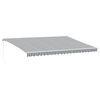 vidaXL Tenda Retrattile Manuale con LED Antracite e Bianco 500x350 cm