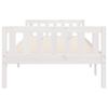 vidaXL Letto per Bambini senza Materasso Bianco 75x190cm Massello Pino