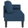 vidaXL Chaise Longue con Cuscini Blu in Tessuto