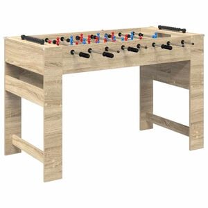 vidaXL Tavolo da Foosball Rovere Sonoma 125 x 60,5 x 80 cm