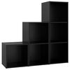 vidaXL Set Mobile TV 3 pz Nero in Legno Multistrato