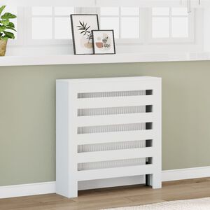 vidaXL Copertura Termosifone Bianca 78x20x82 cm Legno Multistrato