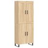 vidaXL Credenza Rovere Sonoma 69,5x34x180 cm in Legno Multistrato