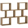 vidaXL Scaffale da parete Rovere Artigianale 103 x 17 x 80 cm