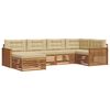 vidaXL Set di divani da esterno con cuscino 6 pcs Naturale e Beige