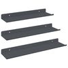 vidaXL Mensola sospesa A parete 3 pz Antracite 40 x 9 x 2,5 cm Acciaio