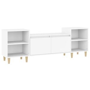 vidaXL Mobile Porta TV Bianco 160x35x55 cm in Legno Multistrato