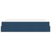 vidaXL Struttura letto con materasso con materasso 2 pcs Blu Tessuto
