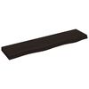 vidaXL Ripiano Muro Marrone Scuro 80x20x4 cm Massello Rovere Trattato