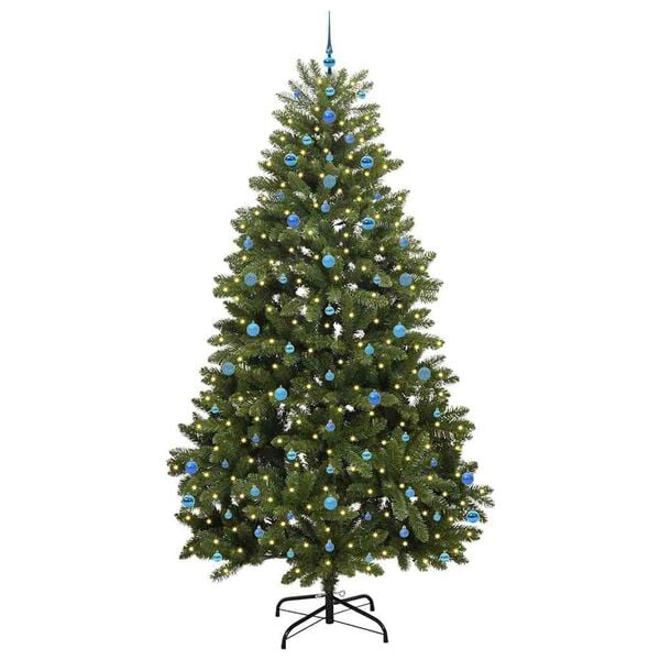 vidaXL Albero di Natale artificiale Verde 270 cm PVC e Metallo