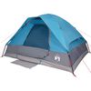 vidaXL Tenda da Campeggio a Cupola per 4 Persone Blu Impermeabile