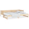 vidaXL Dormeuse Estraibile in Legno Massello di Pino 2x(90x190) cm