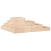 vidaXL Fioriera da giardino a 4 ripiani 106x104,5x36 cm in legno massello di pino