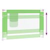 vidaXL Sponda Letto di Sicurezza per Bambini Verde 100x25cm in Tessuto