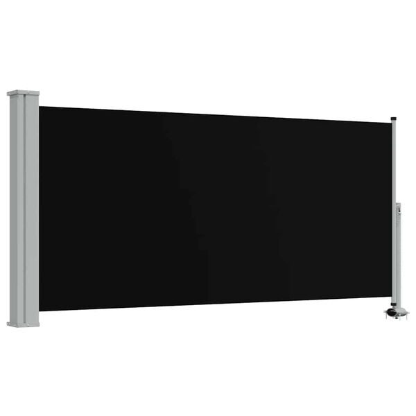 vidaXL Tenda da Sole Laterale Retrattile 120 x 300 cm Nera