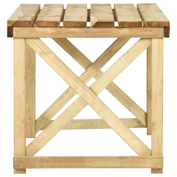 vidaXL Tavolo da Giardino 110x79x75 cm Legno di Pino Impregnato