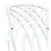 vidaXL Set di Tavolo da Giardino 3 pcs Bianco Alluminio pressofuso