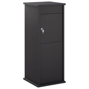 vidaXL cassetta postalepastkastei Nero 40 x 40 x 100 cm Acciaio