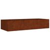vidaXL Fioriera Rialzata da Giardino 200x80x40 cm in Acciaio Corten