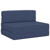 vidaXL Divano Letto Pieghevole Blu 100 x 80 x 60 cm Tessuto