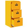 vidaXL Armadio per File con cassetto Giallo senape 44 x 50 x 106.5 cm