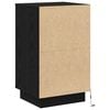vidaXL Armadio da Notte con cassetto Rovere Nero 39 x 34,5 x 65 cm