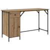 vidaXL Scrivania per computer Rovere artigianale Legno multistrato