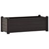 vidaXL Letto Rialzato da Giardino in PP Antracite 100x43x35 cm