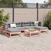 vidaXL Set Divani Giardino 7 pz Cuscini Legno Massello Abete Douglas