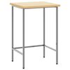 vidaXL Tavolo angolare Grigio 55 x 55 x 85 cm