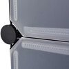 vidaXL Armadietto Modulare 18 Scomparti Nero e Bianco 37x146x180,5 cm