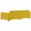 vidaXL Divano Letto Estraibile con Cassetti Giallo 100x200cm Velluto