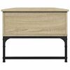 vidaXL Tavolino Salotto Rovere Sonoma 100x50x40cm Multistrato Metallo
