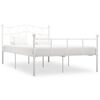 vidaXL Giroletto Bianco in Metallo 120x200 cm