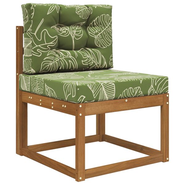 vidaXL Cuscino per divano da esterno 2 pcs Design a foglia Poliestere