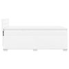 vidaXL Giroletto a Molle con Materasso Bianco 100x200 cm in Similpelle